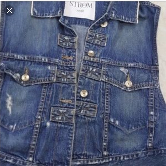 Strom Kotte selvedge denim vest - Picture 3 of 7